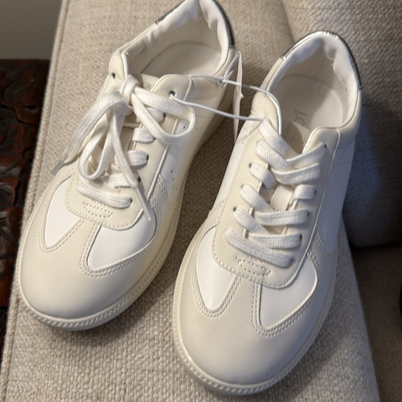 J. Crew Factory City tour sneakers in White/Silver metallic - Picture 8 of 8